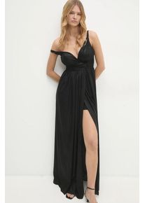Answear Lab rochie și pantaloni scurți culoarea negru, maxi, evazati