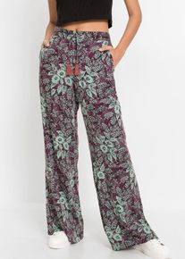 Pantalon à jambes larges - violet - taille 36 - Viscose - bonprix