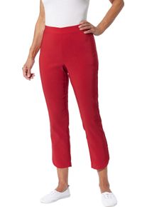 Dames Broek met afgeronde zijsplitten aardbei Maat 54