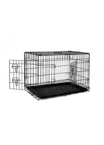 Lionto Hundetransportkäfig Tiertransportbox Hundebox Größe (S) 45x31x36 cm L