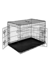 Lionto Hundetransportkäfig Tiertransportbox Hundebox Größe (S) 45x31x36 cm XL