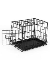 Lionto Hundetransportkäfig Tiertransportbox Hundebox Größe (S) 45x31x36 cm S