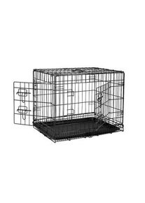 Lionto Hundetransportkäfig Tiertransportbox Hundebox Größe (S) 45x31x36 cm M