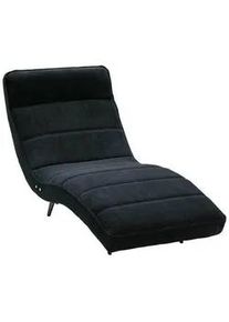 Welnova Relaxliege , Schwarz , Textil , Uni , 78x83x168 cm , Made in EU, FSC Mix , Stoffauswahl , Wohnzimmer, Sessel, Relaxliegen