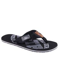 Tommy Hilfiger Strandsandale mit Markendetails, Schwarz, 44