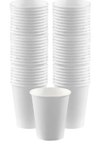 Amscan 80 gobelets en papier blanc Lugano 340ml