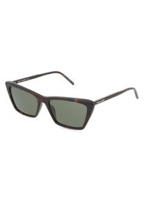 SAINT LAURENT SL 737 MICA THIN | okulary przeciwsłoneczne | Kształt okularów: kanciasty, nylon, brązowy