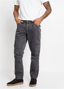 Pantaloni cargo in puro cotone relaxed fit straight - Grigio - Taglia 62 - bonprix