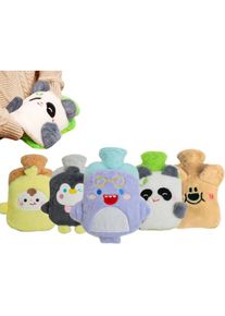 Bluedeer - Bouillotte, bouillotte moelleuse en peluche pour enfants et adultes, bouillotte 1L dauphin mignon et câlin animal, sûre, antidéflagrante