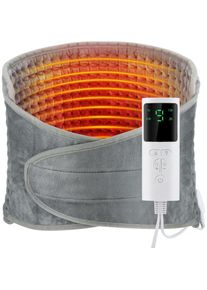 Basetbl - Coussin chauffant électrique, 9 niveaux de chaleur, 4 réglages de minuterie, écran lcd, idéal pour dos, ventre et jambes