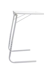 Wellhome - Well Home Table d'appoint pliante et extensible blanc 51x39x57-72cm