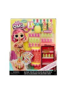 Papusa L.O.L. Surprise OMG Sweet Nails™ Pinky Pops Fruit Shop, 30 cm