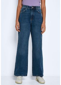 Noisy may - Drew Wide Leg Medium Blue Denim - Jeansy - niebieski - W24 / L30 - 100% bawełna,Dżinsowa