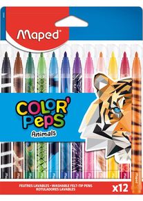 Maped Color'Peps Animals Felt-pens x12