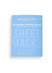 Revolution Skincare - Blemish Prone Skin Sheet Mask Látkové masky 3 pieces unisex