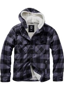 Brandit Lumberjack Winter, capuchonsweater , kleur: zwart/grijs , maat: S