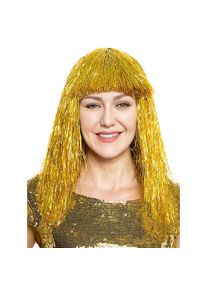 maskworld Lametta Perücke gold