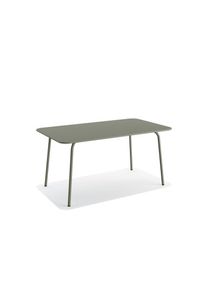 Essentials Shine Gartentisch Stahl rechteckig &ndash; Gr&uuml;n