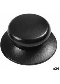 Bigbuy - Pommeau 2 Unités Noir 6 cm (2 Pièces)