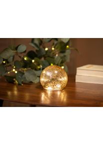 Karácsonyi asztali lámpa arany 20 cm LED-del - Lua