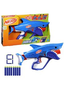 Hasbro Nerf Junior Wild Sharkfire Easy Play Dart Blaster 8 Nerf Elite Darts Ages 6 & Up