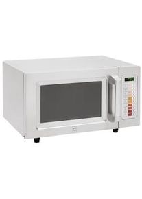 METRO Professional Microondas GMW1125, acero inoxidable, 51.1x43.2x31.1cm, 10 programas, temporizador 60 min, 25L, diámetro máximo plato 30 cm, plata