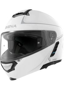 SENA Impulse, opklapbare helm met communicatiesysteem , kleur: Wit , maat: S