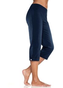 H.I.S. Damen Caprihose in marine ,Größe 36/38, Witt, 94% Baumwolle, 6% Elasthan