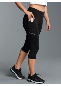 TRIGEMA Jerseyhose »TRIGEMA Kurze Sportleggings mit Seitentasche«, (1 tlg.)