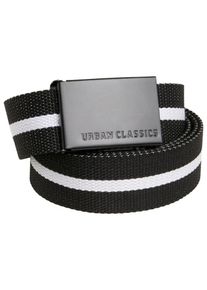 Urban Classics Gürtel Herren schwarz / weiß Größe 75/95
