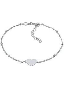 Elli - Herzchen Kugelkette Liebe Romantik 925 Silber Armbänder & Armreife Damen