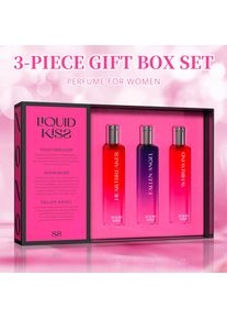 LIQUID KISS Eau De Parfum Spray Sets Women's Perfume Gift Set 0.5 Ounce 3 Scents HEARTBREAKER FALLEN ANGEL WHIRLWIND Perfumes Vi