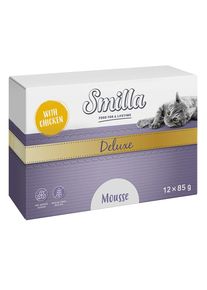 Smilla Deluxe Mousse 12 x 85 g Kattenvoer.- met Kip
