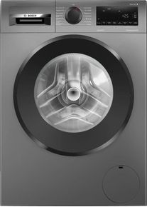 Bosch WGG244ZR10 Serie 6 9kg Frontlader Waschmaschine, 60 cm breit, 1400 U/Min, AquaStop, Fleckenautomatik, Steam Assist, Nachlegefunktion, Silber-sch