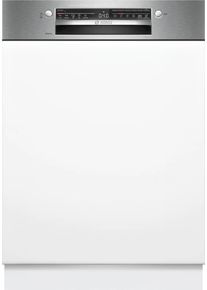 Bosch SMI2ITS09E Serie 2 Teilintegrierter Geschirrspüler, 60 cm breit, 13 Maßgedecke, AquaStop, Kindersicherung, HomeConnect, Gebürsteter Stahl