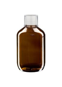 200ml medicijnfles bruin met doseerbeker