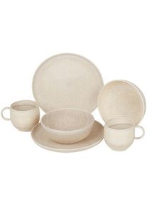 like. by Villeroy & Boch Perlemor Sand Frühstücks-Set für 2 Personen / 6 Teile