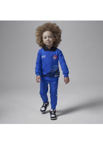 Jordan MJ Moto tweedelige hoodieset van fleece voor peuters - Blauw