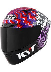 KYT NZ-Race Savadori Replica, full face helmet , color: Black/White/Red/Purple , size: M