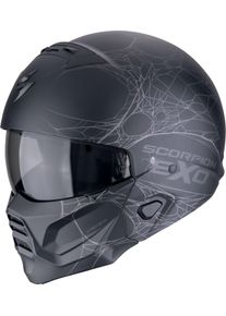 Scorpion EXO-Combat II Spider Web, modular helmet , color: Matt Black/Silver , size: S
