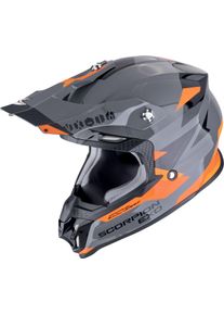 Scorpion VX-16 Evo Air Rod, motocross helmet , color: Grey/Dark Grey/Orange , size: M