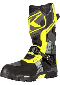 Klim Adventure GTX, bottes Gore-Tex , couleur: Gris Fonc&eacute;/Jaune N&eacute;on , taille: 10