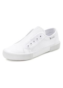 Lascana Dames Sneaker in wit ,maat 35, Witt, 100% Textiel