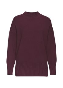 Lascana Dames Trui met opstaande kraag in bordeaux ,maat 32/34, Witt, 50% Viscose, 28% Polyester, 22% Polyamide