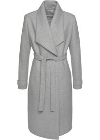 Lascana Dames Lange jas in grijs gemêleerd ,maat 34, Witt, 100% Polyester