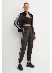 EA7 Emporio Armani trening din catifea culoarea negru, TJZDZ.6DTV64