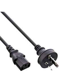 Inline c&acirc;ble &eacute;lectrique C13 &agrave; Type I (Australie, Nouvelle-Z&eacute;lande, Argentine) 1,8 m