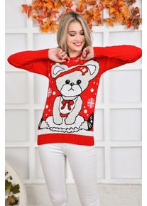 Pulover Toy Bear Rosu