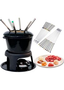 Yzmrbdqc - Fourchettes à fondue en acier inoxydable avec poignée résistante à la chaleur pour fondue au chocolat au fromage rtir la viande de