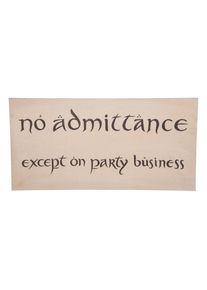 Weta Workshop The Hobbit - No Admittance Sign Poster